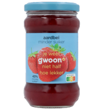 g'woon jam minder suiker
